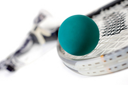 racquetball and ball