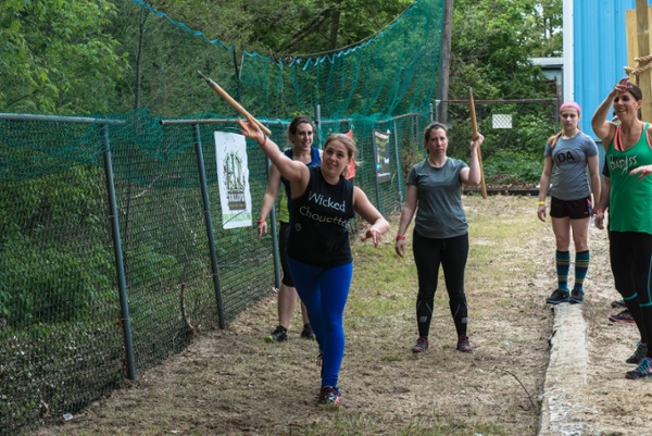 Obstacle Course Spear Throw