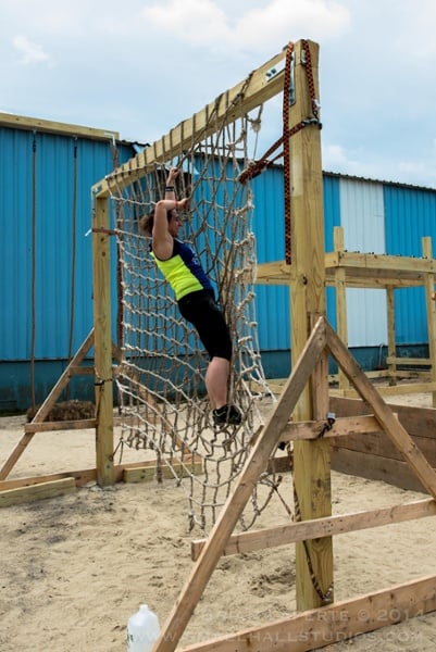 Cargo Net Climb Obstacle Course Race New England