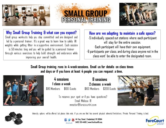 small group website march 2021